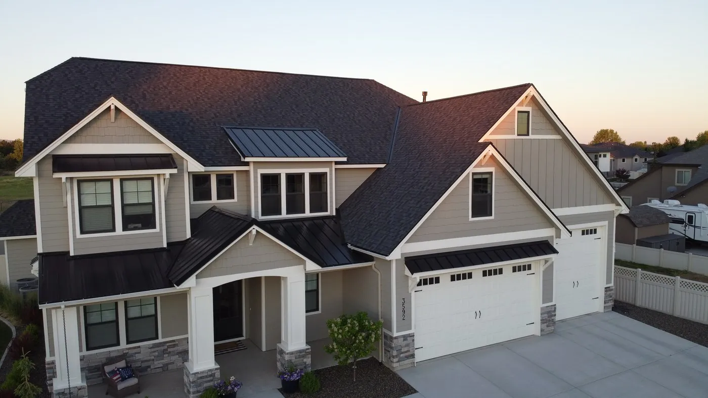 Metal roof installation in The Treasure Valley by Blue Goat Roofing